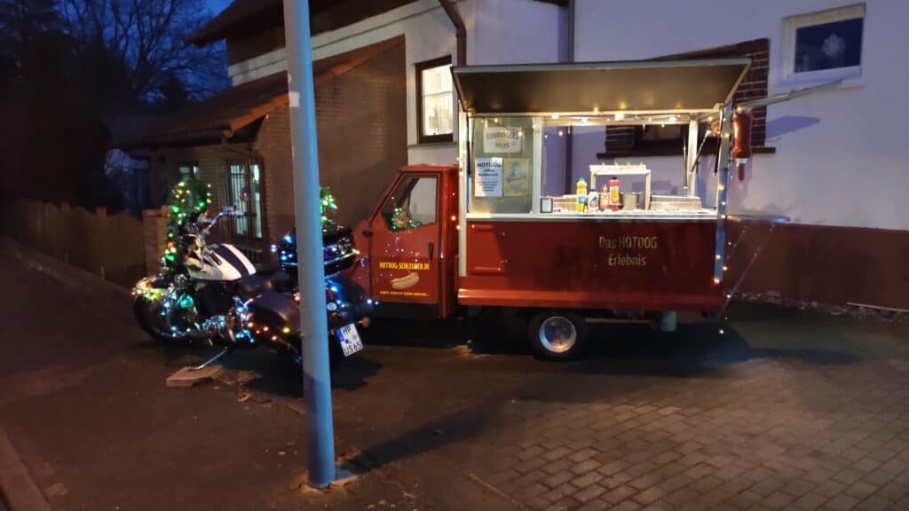 foodtruck pulled pork hotdog suppen gluehwein weihnachtsfeier lampertheim