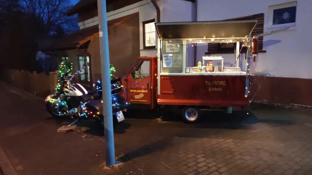foodtruck pulled pork hotdog suppen gluehwein weihnachtsfeier lampertheim