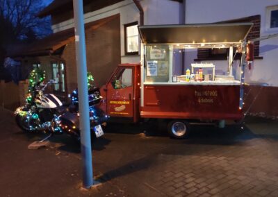 foodtruck pulled pork hotdog suppen gluehwein weihnachtsfeier lampertheim