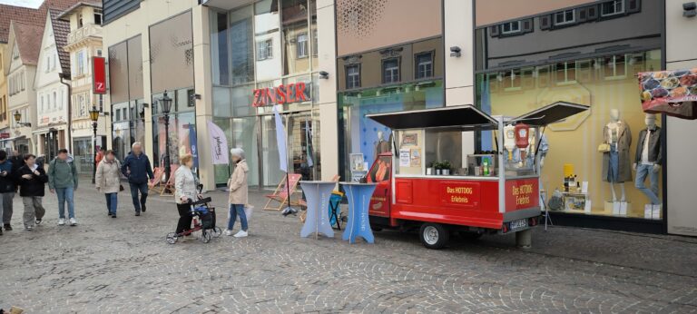 Hotdog Catering Modehaus Zinser Bad Mergentheim | Neueröffnung