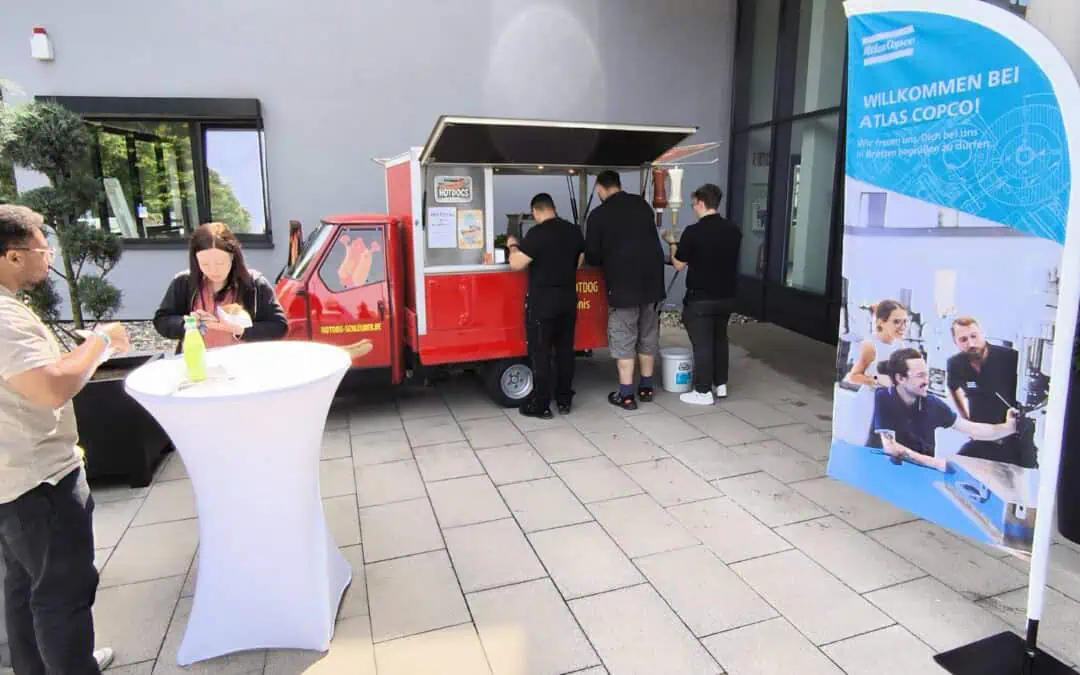 Hotdogs auf den Open Talent Days 2025 Firma Atlas Copco in Bretten