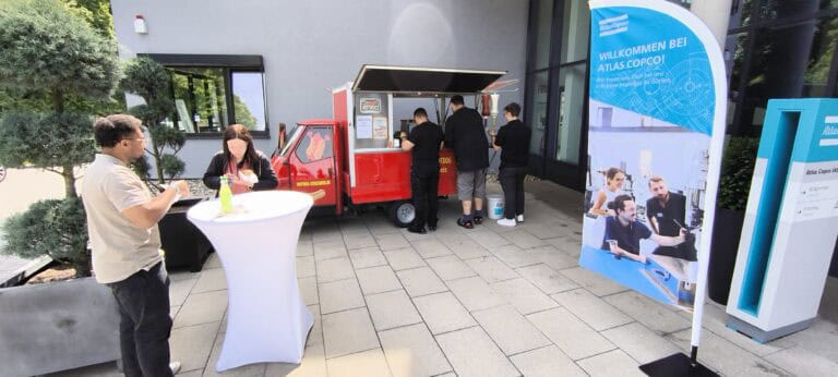 Hotdog Catering Bretten | Open Talent Day bei Atlas Copco